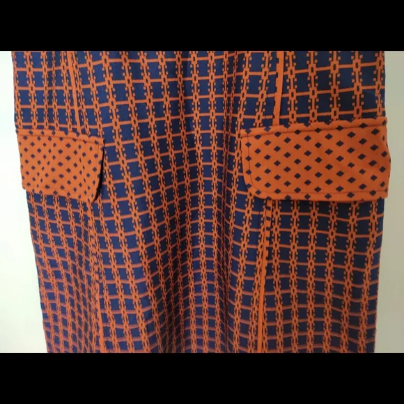 ❌SOLD❌ A-Line Dress (INTERNATIONAL) 🧡💙 - Picture 4 of 12